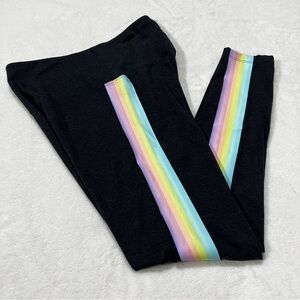 PINK Victoria's Secret Ultimate High-Waisted Yoga Leggings Side Pastel Rainbow M